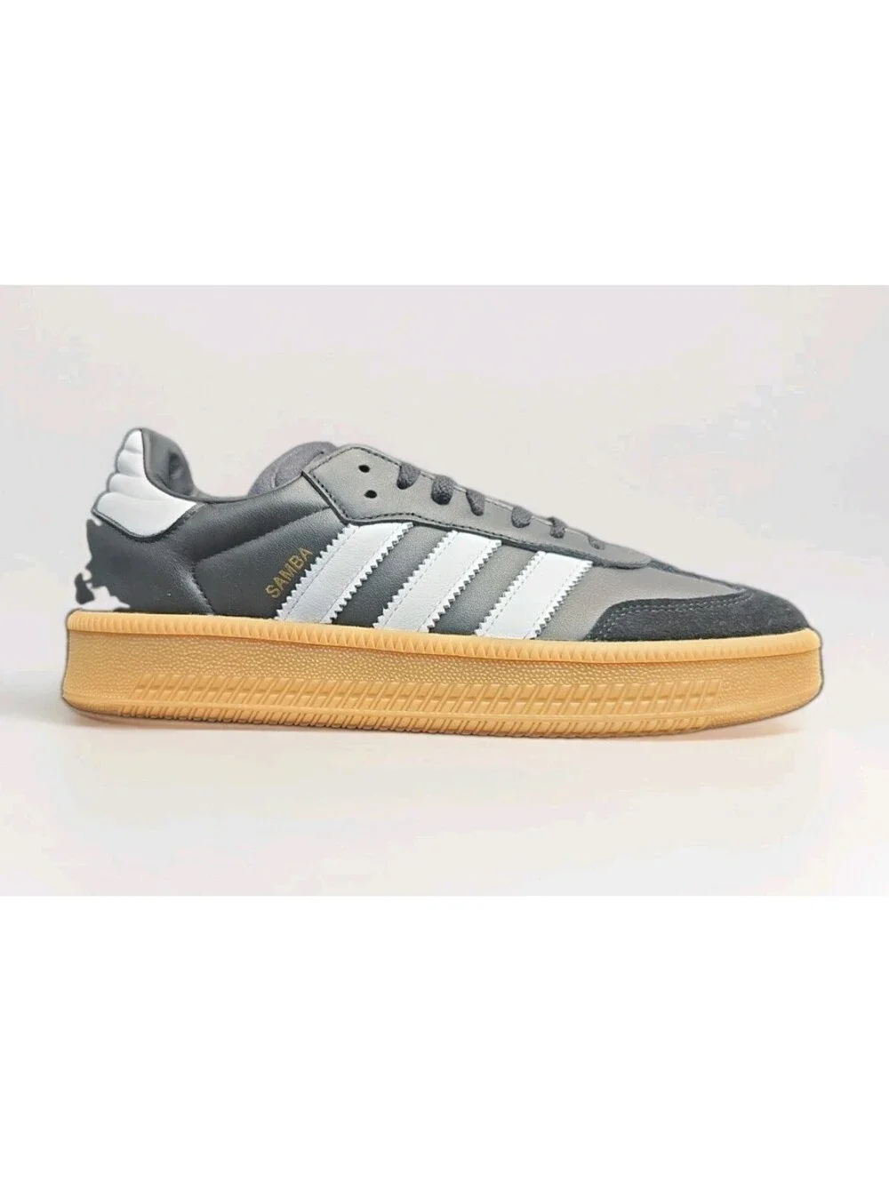Size 10.5 - adidas Samba XLG Black White Gum